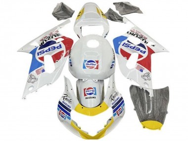 Purchase 2001-2003 White Blue Red Yellow Pepsi Suzuki GSXR 600 / GSXR 750 Motorcycle Fairings UK