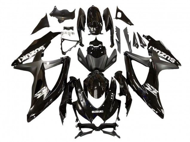 Purchase 2008-2010 Glossy Black Matte Black Suzuki GSXR 600 / GSXR 750 Motorcycle Fairing UK
