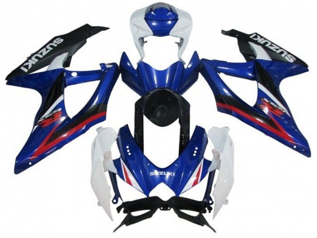 Purchase 2008-2010 White Blue Red Black Suzuki GSXR 600 / GSXR 750 Motorcycle Fairings UK