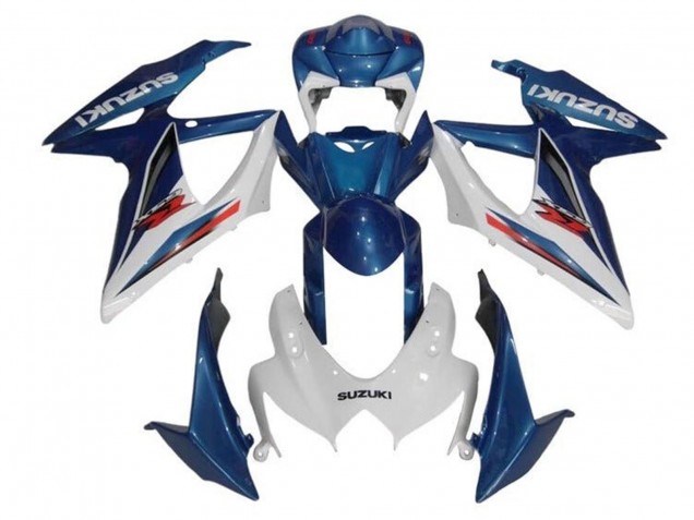 Purchase 2008-2010 Blue White Red Suzuki GSXR 600 / GSXR 750 Motorcycle Fairings UK