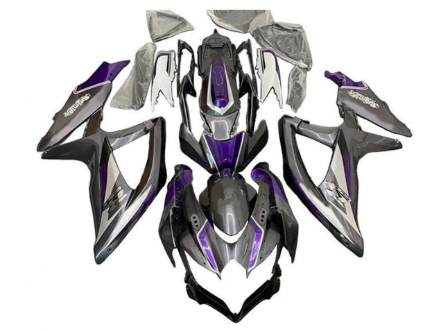 Purchase 2008-2010 Silver Grey Purple Suzuki GSXR 600 / GSXR 750 Motorcycle Fairings UK
