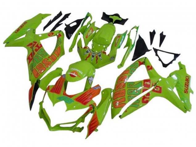 Purchase 2008-2010 Green Orange Rossi Suzuki GSXR 600 / GSXR 750 Motorcycle Fairings UK
