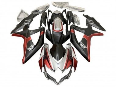 Purchase 2008-2010 Silver Red Matte Black Suzuki GSXR 600 / GSXR 750 Motorcycle Fairings UK