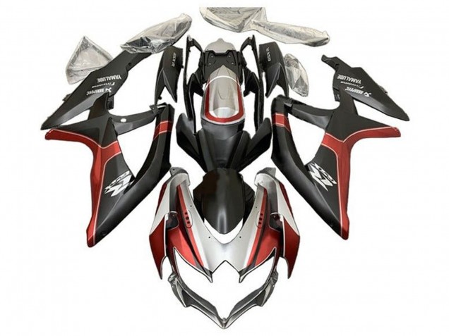 Purchase 2008-2010 Silver Red Matte Black Suzuki GSXR 600 / GSXR 750 Motorcycle Fairings UK