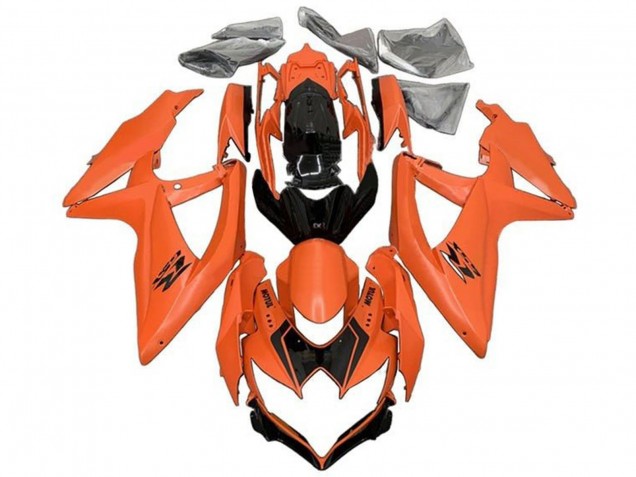 Purchase 2008-2010 Orange Glossy Black Suzuki GSXR 600 / GSXR 750 Motorcycle Fairings UK