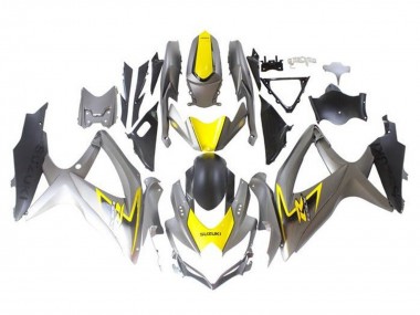 Purchase 2008-2010 Silver Yellow Black Suzuki GSXR 600 / GSXR 750 Motorcycle Fairings UK