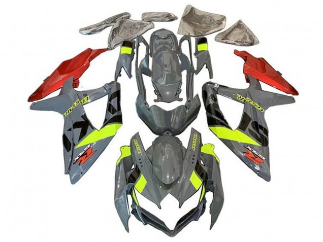 Purchase 2008-2010 Nardo Grey Neon Yellow Red Black Suzuki GSXR 600 / GSXR 750 Motorcycle Fairings UK