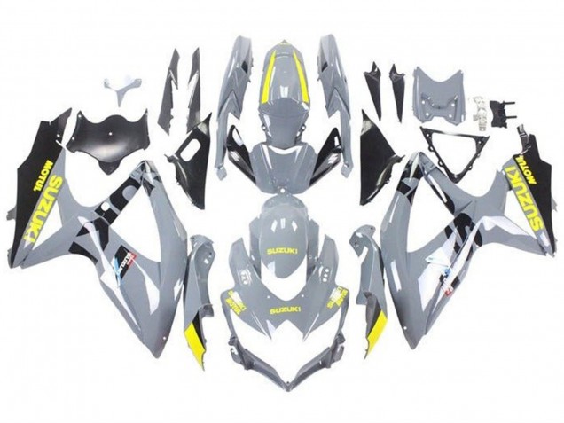 Purchase 2008-2010 Nardo Grey Yellow Black Suzuki GSXR 600 / GSXR 750 Motorcycle Fairings UK