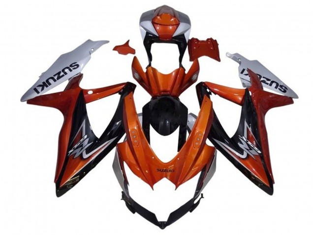 Purchase 2008-2010 Silver Orange Glossy Black Suzuki GSXR 600 / GSXR 750 Motorcycle Fairing UK