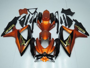Purchase 2008-2010 Orange Gold Black Suzuki GSXR 600 / GSXR 750 Motorcycle Fairings UK