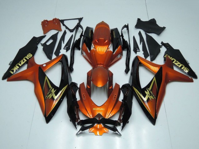Purchase 2008-2010 Orange Gold Black Suzuki GSXR 600 / GSXR 750 Motorcycle Fairings UK