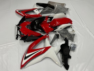 Purchase 2008-2010 White Red Glossy Black Suzuki GSXR 600 / GSXR 750 Motorcycle Fairing UK