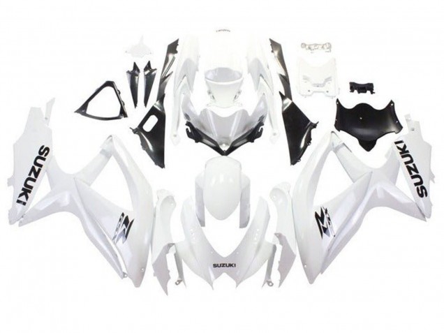 Purchase 2008-2010 White Black Suzuki GSXR 600 / GSXR 750 Motorcycle Fairings UK