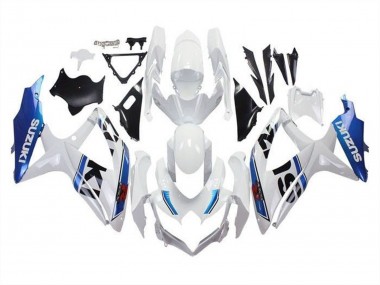 Purchase 2008-2010 White Blue Stripe Suzuki GSXR 600 / GSXR 750 Motorcycle Fairings UK