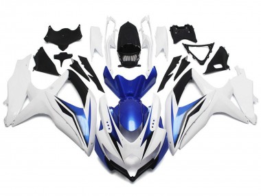 Purchase 2008-2010 White Blue Black Suzuki GSXR 600 / GSXR 750 Motorcycle Fairing UK