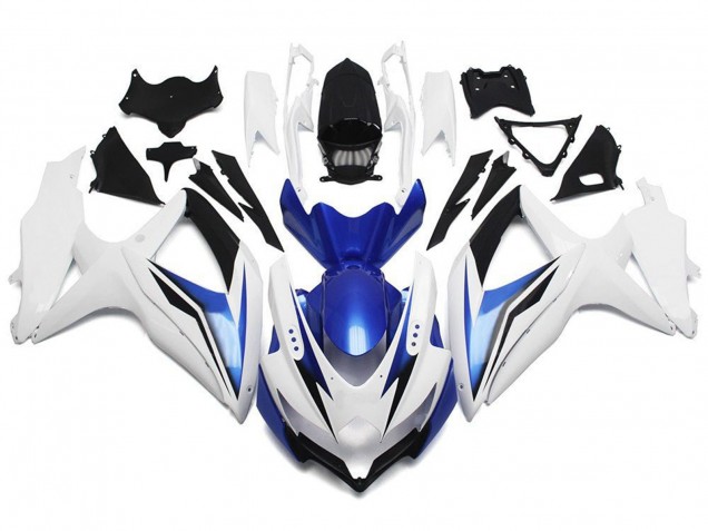 Purchase 2008-2010 White Blue Black Suzuki GSXR 600 / GSXR 750 Motorcycle Fairing UK
