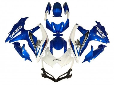 Purchase 2008-2010 White Blue Silver Suzuki GSXR 600 / GSXR 750 Motorcycle Fairings UK