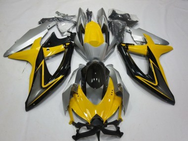 Purchase 2008-2010 Yellow Silver Grey Black Suzuki GSXR 600 / GSXR 750 Motorcycle Fairings UK