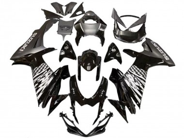 Purchase 2011-2024 Glossy Black Silver Suzuki GSXR 600 / GSXR 750 Motorcycle Fairings UK