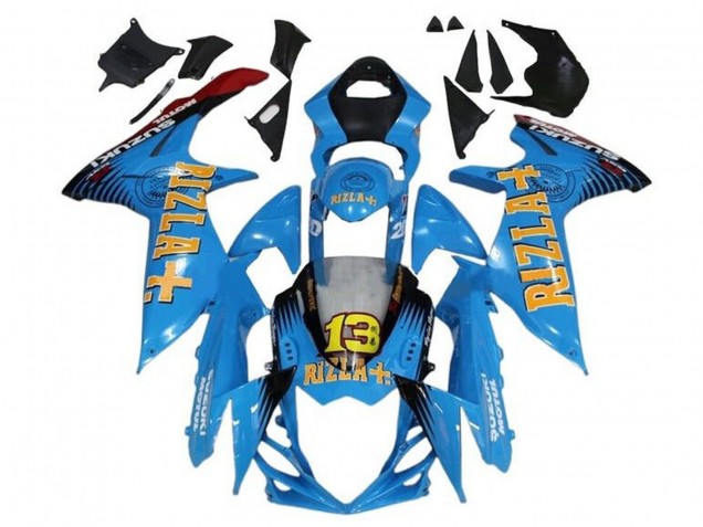 Purchase 2011-2024 Blue Yellow Red Black Rizla 13 Suzuki GSXR 600 / GSXR 750 Motorcycle Fairings UK