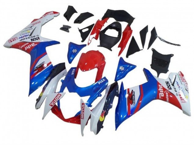 Purchase 2011-2024 Blue White Red Motul Suzuki GSXR 600 / GSXR 750 Motorcycle Fairings UK