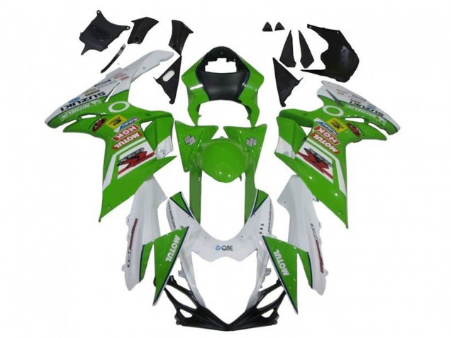 Purchase 2011-2024 White Green Red Motul Suzuki GSXR 600 / GSXR 750 Motorcycle Fairings UK