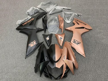 Purchase 2011-2024 Matte Black Copper Brown Split Suzuki GSXR 600 / GSXR 750 Motorcycle Fairings UK