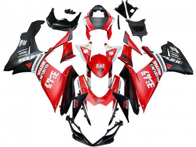 Purchase 2011-2024 Red White Black Motul Suzuki GSXR 600 / GSXR 750 Motorcycle Fairings UK