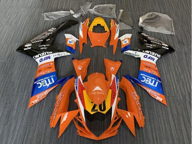 Purchase 2011-2024 Orange Blue White Black Yellow 20 Suzuki GSXR 600 / GSXR 750 Motorcycle Fairings UK