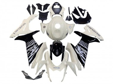 Purchase 2011-2024 White Glossy Black Suzuki GSXR 600 / GSXR 750 Motorcycle Fairing UK