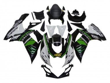 Purchase 2011-2024 White Green Black Monster 46 Suzuki GSXR 600 / GSXR 750 Motorcycle Fairings UK