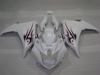 Purchase 2009-2015 White Flame Yamaha FZ6R Motorcycle Fairings UK