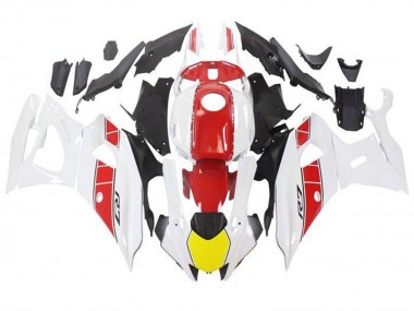 Purchase 2021-2024 White Yellow Red Stripe Yamaha YZF R7 Motorcycle Fairings UK