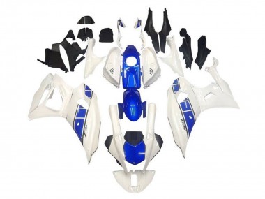Purchase 2021-2024 White Blue Stripe Yamaha YZF R7 Motorcycle Fairings UK