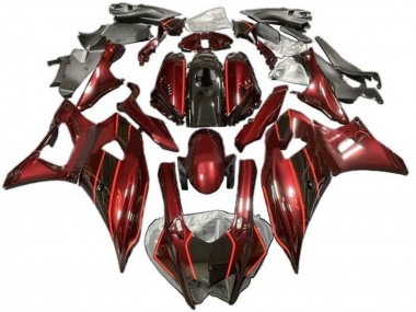 Purchase 2021-2024 Dark Red Black Yamaha YZF R7 Motorcycle Fairings UK