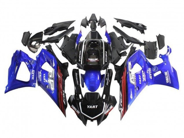 Purchase 2021-2024 Black Blue Red Stripe Yamaha YZF R7 Motorcycle Fairings UK