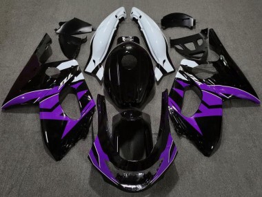 Purchase 1996-2007 Glossy Black Purple White Yamaha YZF600R Thundercat Motorcycle Fairings UK