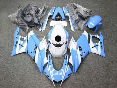 Purchase 2022-2024 White Light Blue Yamaha YZF R3/R25 Motorcycle Fairings UK