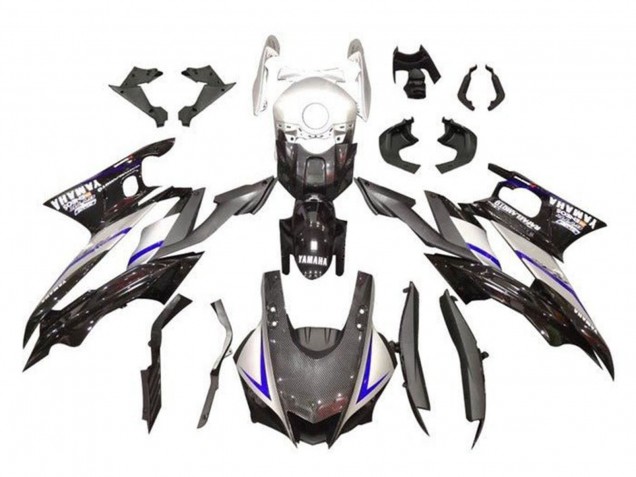 Purchase 2022-2024 Silver Faux Carbon Fiber Blue Yamaha YZF R3/R25 Motorcycle Fairings UK Purchase 2022-2024 Silver Faux Carbon Fiber Blue Yamaha YZF R3/R25 Motorcycle Fairings UK