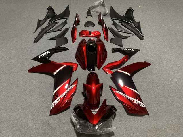 Purchase 2022-2024 Dark Red Black White Yamaha YZF R3/R25 Motorcycle Fairings UK Purchase 2022-2024 Dark Red Black White Yamaha YZF R3/R25 Motorcycle Fairings UK