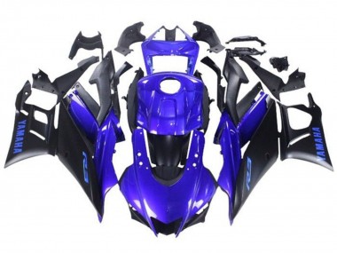 Purchase 2022-2024 Blue Matte Black Yamaha YZF R3/R25 Motorcycle Fairings UK