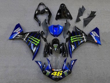 Purchase 2009-2011 Blue Glossy Black Green Monster Energy Yamaha YZF 1000 R1 Motorcycle Fairings UK