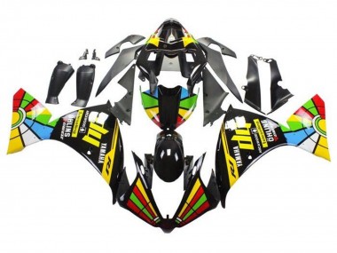 Purchase 2009-2011 Glossy Black HP Color Wheel Yamaha YZF 1000 R1 Motorcycle Fairings UK