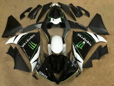 Purchase 2009-2011 White Black Green Monster Energy Yamaha YZF 1000 R1 Motorcycle Fairings UK