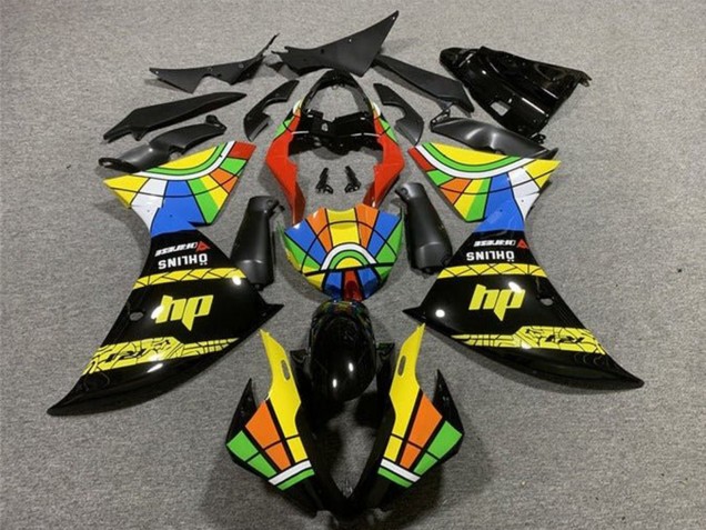 Purchase 2009-2011 Black Yellow HP Color Wheel Yamaha YZF 1000 R1 Motorcycle Fairings UK