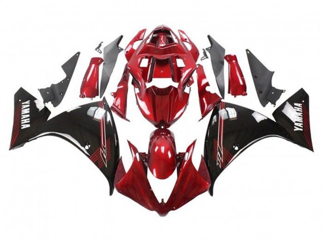 Purchase 2009-2011 Red Glossy Black Yamaha YZF 1000 R1 Motorcycle Fairings UK
