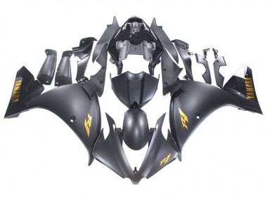 Purchase 2009-2011 Matte Black Gold Decals Yamaha YZF 1000 R1 Motorcycle Fairings UK