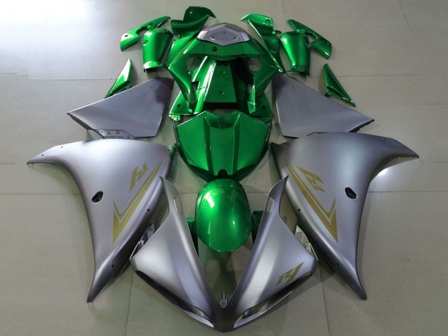 Purchase 2009-2011 Silver Green Yamaha YZF 1000 R1 Motorcycle Fairings UK