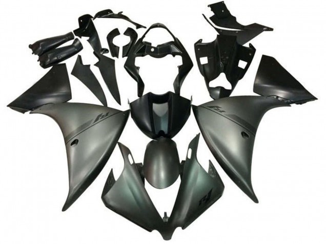 Purchase 2009-2011 Silver Matte Black Yamaha YZF 1000 R1 Motorcycle Fairings UK