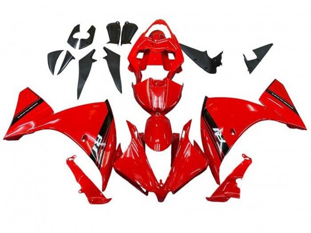 Purchase 2009-2011 Red Black Stripe Yamaha YZF 1000 R1 Motorcycle Fairings UK